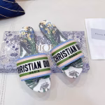 Dior New Embroidered Slippers