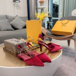 Fendi 2024 Spring-Summer Metal Ankle-Strap High-Heel Sandal Collection - Image 4