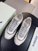 Burberry Multi-Material Patchwork Outdoor Lace-Up Sneakers - Image 2