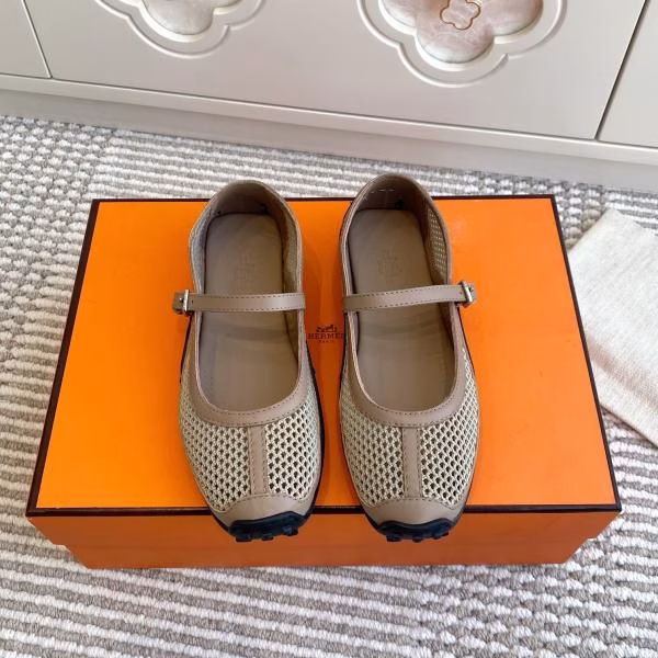 2 Hermès Kichu Collection Mary Jane Ballet Flats - Image 1