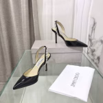 Jimmy Choo Early Spring Handcrafted Rhinestone Elegant High-Heeled Shoes