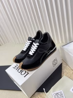 LOEWE Platform Color-Block German Training Sneakers / Retro Running-Inspired Sneakers / White Sneakers - Image 5