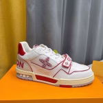 LV Trainer Floral White Sneakers - Image 7