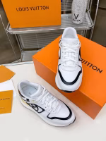 LV Louis Vuitton 2024 New Neo Run Away Women's Lace-Up Sneakers - Image 5