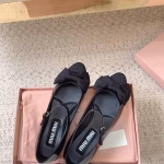 MIU MIU 2024 New Two-Tone Patent Leather High-Heeled Shoes