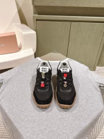 Miu Miu 2025 Spring-Summer Athletic American Retro Style Lace-Up Distressed Sneakers - Image 4