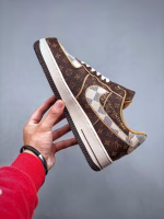 LV Louis Vuitton ultra-luxury collaboration LV x Air Force 1 sneakers - Image 4