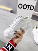 Miu Miu New Spring-Summer Collection: Women's White Mesh Sneakers - Image 4