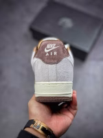 Nike Suede Coffee Bean Air Force-style Sneakers - Image 6
