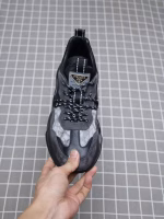 Spring style original PRADA calfskin suede fabric airbag sole ultra-light sports casual shoes - Image 4