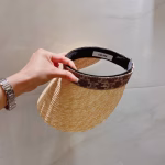 Celine Wheat Straw Visor Cap - Image 4