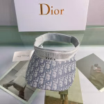 Dior Gray Letter-Print Sun Hat