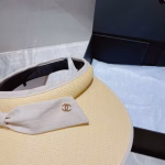 Chanel Visor Straw Hat - Image 8