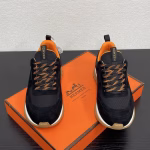 Hermès Latest High-Tech Canvas & Suede Goatskin Sneakers - Image 2