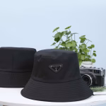 Prada New Bucket Hat with Triangle Logo - Image 2