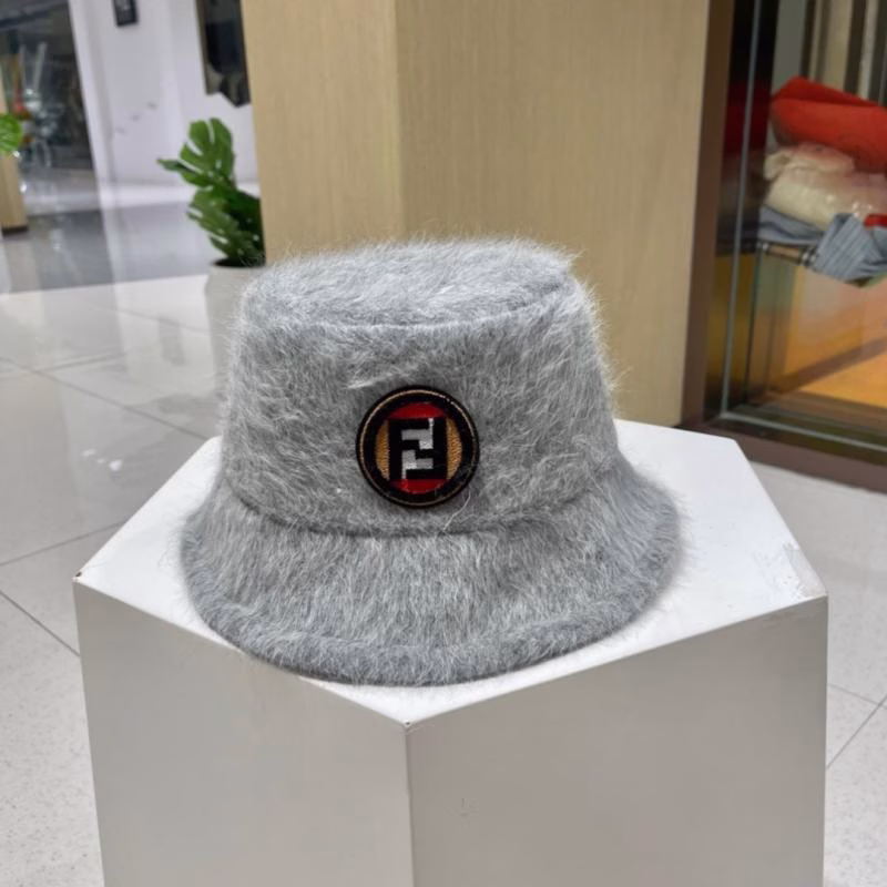 2 Fendi 2023 Autumn & Winter New Style Thickened Warm Bucket Hat - Image 1