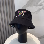 LV Louis Vuitton Classic Black Bucket Hat