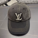 LV Louis Vuitton 2024 Pre-Spring New Denim Baseball Cap