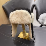 LV Louis Vuitton 2024 Autumn/Winter Plush Earmuff Lei Feng Hat - Image 4