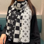 Louis Vuitton 2023 Couple-Style Knit Cashmere Scarf - Image 4