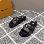 LV Louis Vuitton Men's Monogram Slippers - Image 2