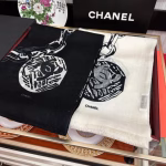 Chanel's latest black cashmere stole