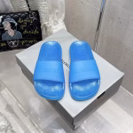 BALENCIAGA x Crocs Pool Collaboration Chunky-Soled Slides / Rubber Slides