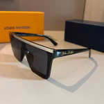 LV Louis Vuitton New Metal Single-Bridge Aviator Sunglasses - Image 5