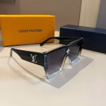 LV Louis Vuitton Cyclone Series Black-Frame Sunglasses - Image 3
