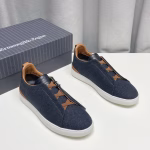 Zegna XXX Collection Wool TRIPLE STITCH Sneakers - Image 4