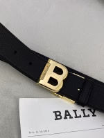 BALLY Men's Black Belt - Image 8