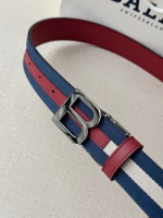 BALLY Men's Burgundy Belt (Same Style as in Specialty Stores) - Image 4