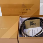 Burberry Hollow-out Letter Plate Buckle High-quality Belt - Image 7
