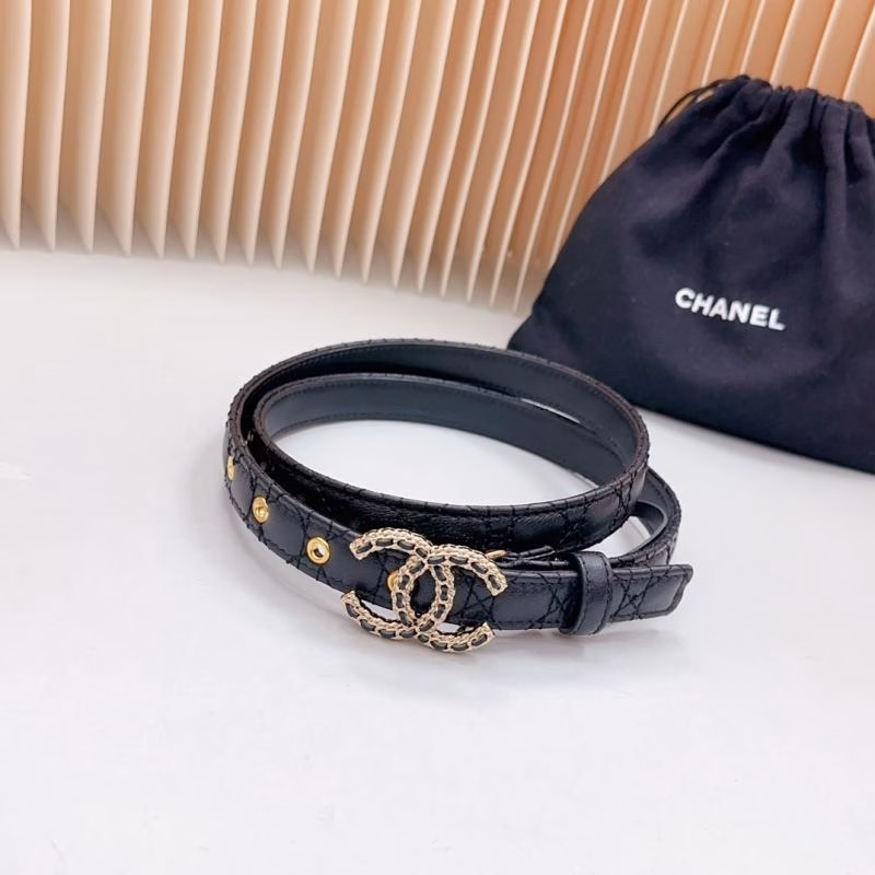 2 Chanel 2.0cm Double-Sided Sheepskin Ladies' Belt - Image 1