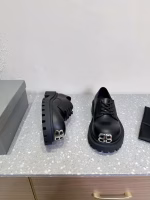 BALENCIAGA Stomper Derby Chunky-Toe Derby Shoes - Image 4