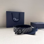 Dior Men's Oblique Print Belt
