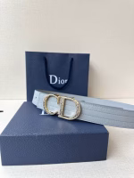 Dior Men's Bright CD Buckle Double-sided Belt - Image 9