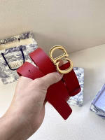 Dior Women's 3.0cm Vintage Buckle Double-sided Cowhide Belt - Image 4