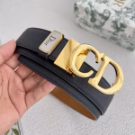 Dior Original Single Hook Buckle Double-Sided Top-Grain Cowhide Belt