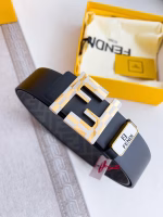 FENDI Classic Double-sided Top Grain Cowhide Belt - Image 4