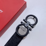 Ferragamo Classic Buckle Men's Reversible Belt - Image 8