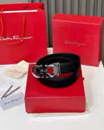 Ferragamo Classic Grainy Leather Belt - Image 4