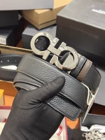 Ferragamo Classic Lychee Grain Men's Belt - Image 6