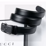 Gucci Matte-Finished Hollowed-Out Automatic Buckle Belt - Image 8