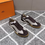 Hermès Men's Cowhide Patchwork Casual Athletic Sneakers - Image 2