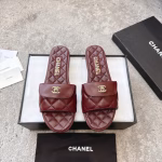 Chanel 25FW Spring/Summer New Quilted Mier Slide Sandals