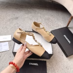 CHANEL Classic Spring/Summer Double C Buckle Pearl Camellia T-Strap Mary Jane Shoes - Image 3