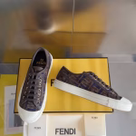 Fendi Domino Collection Monogram FF Canvas Couples' Casual Sports Skate Shoes - Image 8
