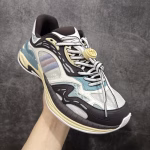 GUCCI Leather Round-Toe Drawstring Low-Top Lifestyle Casual Sneakers