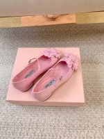 Jimmy Choo New Floral-Embellished Mid-Heel Mary Jane Flats - Image 4